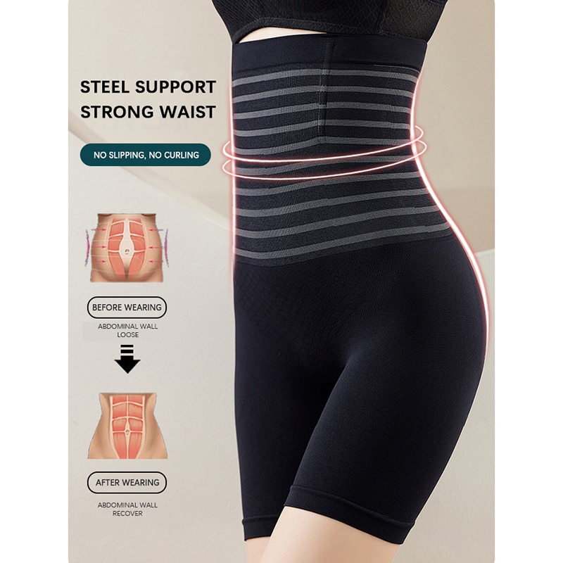 Calcinha de cintura alta barriga plana sem costura – Só Confia